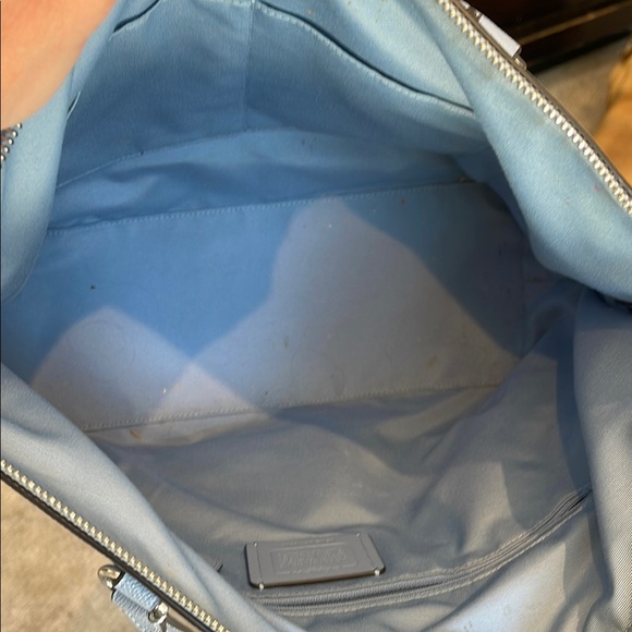 Coach Blue Tote Bag with Structured Design - Picture 6 of 6